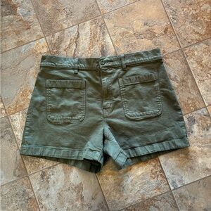 Madewell the high rise sailor short Green Women's Cargo Shorts size 31